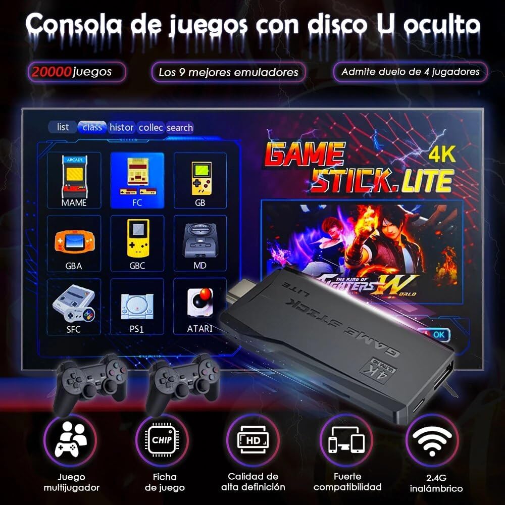 Consola Retro Portátil de Juegos