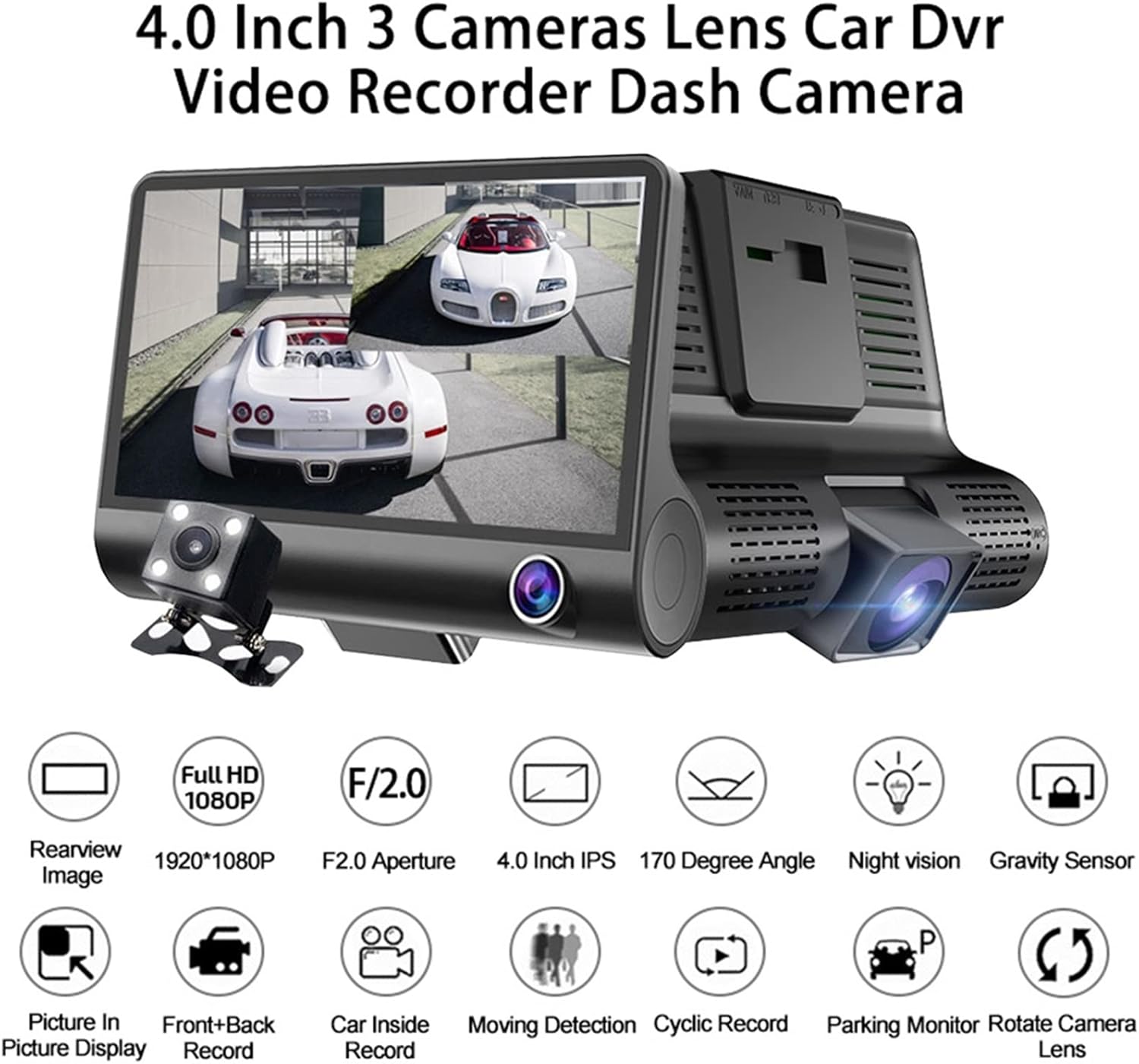 Cámara de Auto con Visión Nocturna